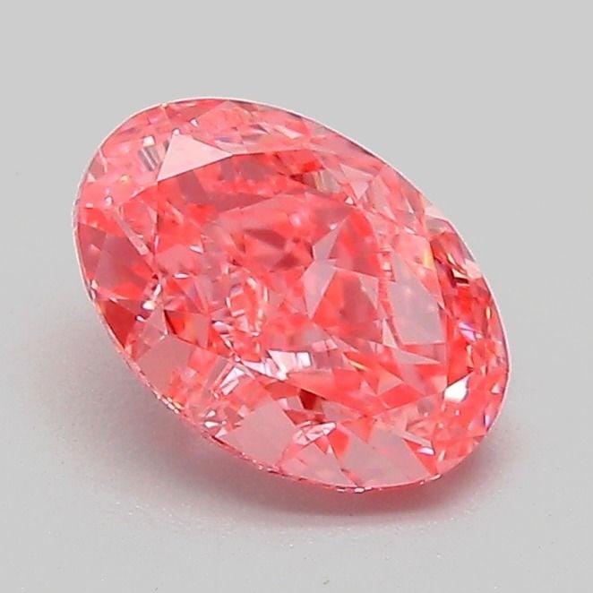 Loose Diamond - OVAL 1.08ct Fancy Vivid Pink VS1: Loose Diamond - OVAL 1.08ct Fancy Vivid Pink VS1 Source: This is a real non-mined Diamond that has been grown in a lab Shape: OVAL Carats: 1.08 Color: Fancy Vivid Pink Certification: IGI Video: