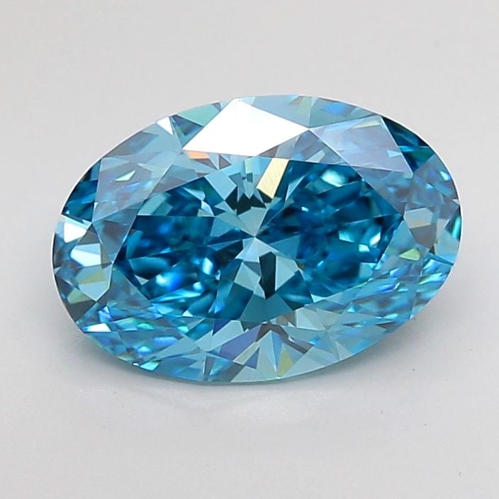 Loose Diamond - OVAL 3.0ct Fancy Vivid Blue VS1: Loose Diamond - OVAL 3.0ct Fancy Vivid Blue VS1 Source: This is a real non-mined Diamond that has been grown in a lab Shape: OVAL Carats: 3.0 Color: Fancy Vivid Blue Certification: IGI Video: