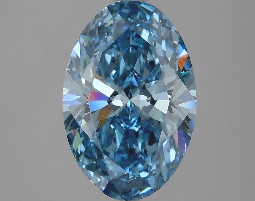 Loose Diamond - OVAL 2.88ct Fancy Vivid Blue VS1: Loose Diamond - OVAL 2.88ct Fancy Vivid Blue VS1 Source: This is a real non-mined Diamond that has been grown in a lab Shape: OVAL Carats: 2.88 Color: Fancy Vivid Blue Certification: IGI Video: