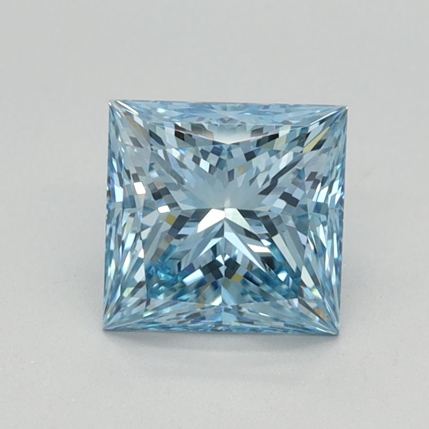 Loose Diamond - PRINCESS 1.08ct Fancy Vivid Blue VVS1: Loose Diamond - PRINCESS 1.08ct Fancy Vivid Blue VVS1 Source: This is a real non-mined Diamond that has been grown in a lab Shape: PRINCESS Carats: 1.08 Color: Fancy Vivid Blue Certification: IGI Vide