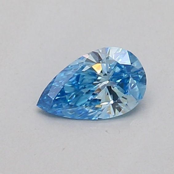 Loose Diamond - PEAR 0.15ct Fancy Vivid Blue VS1: Loose Diamond - PEAR 0.15ct Fancy Vivid Blue VS1 Source: This is a real non-mined Diamond that has been grown in a lab Shape: PEAR Carats: 0.15 Color: Fancy Vivid Blue Certification: IGI The Diamond D