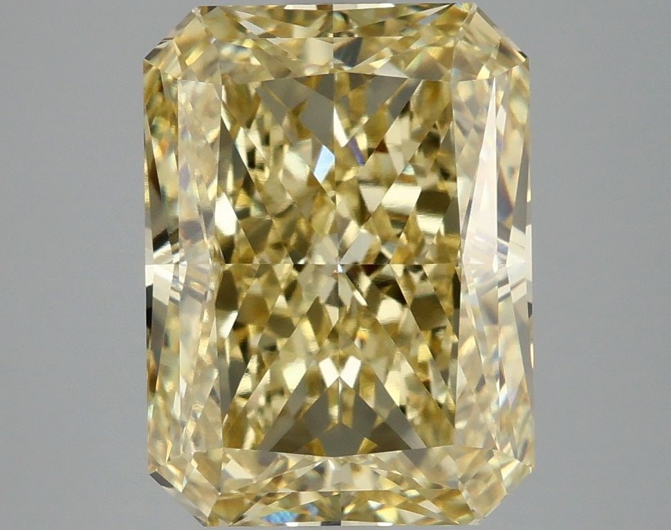 Loose Diamond - RADIANT 5.11ct Fancy Intense Yellow VVS2: Loose Diamond - RADIANT 5.11ct Fancy Intense Yellow VVS2 Source: This is a real non-mined Diamond that has been grown in a lab Shape: RADIANT Carats: 5.11 Color: Fancy Intense Yellow Certification: IG