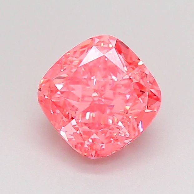Loose Diamond - CUSHION MODIFIED 1.26ct Fancy Vivid Pink VVS2: Loose Diamond - CUSHION MODIFIED 1.26ct Fancy Vivid Pink VVS2 Source: This is a real non-mined Diamond that has been grown in a lab Shape: CUSHION MODIFIED Carats: 1.26 Color: Fancy Vivid Pink Certifi