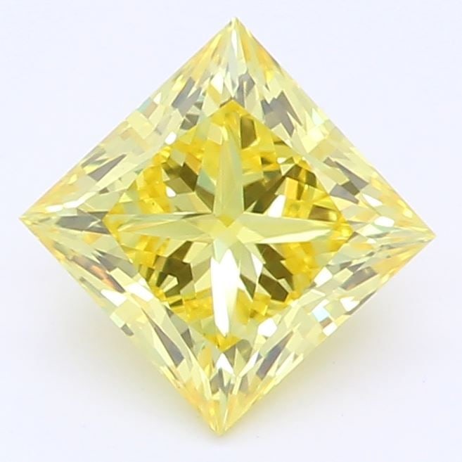 Loose Diamond - PRINCESS 0.7ct Fancy Vivid Yellow VS1: Loose Diamond - PRINCESS 0.7ct Fancy Vivid Yellow VS1 Source: This is a real non-mined Diamond that has been grown in a lab Shape: PRINCESS Carats: 0.7 Color: Fancy Vivid Yellow Certification: IGI Vid