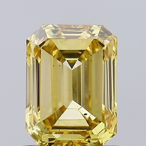 Loose Diamond - EMERALD 1.01ct Fancy Intense Yellow VS2: Loose Diamond - EMERALD 1.01ct Fancy Intense Yellow VS2 Source: This is a real non-mined Diamond that has been grown in a lab Shape: EMERALD Carats: 1.01 Color: Fancy Intense Yellow Certification: IGI