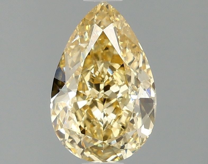 Loose Diamond - PEAR 1.53ct Fancy Intense Yellow VS1: Loose Diamond - PEAR 1.53ct Fancy Intense Yellow VS1 Source: This is a real non-mined Diamond that has been grown in a lab Shape: PEAR Carats: 1.53 Color: Fancy Intense Yellow Certification: IGI Video