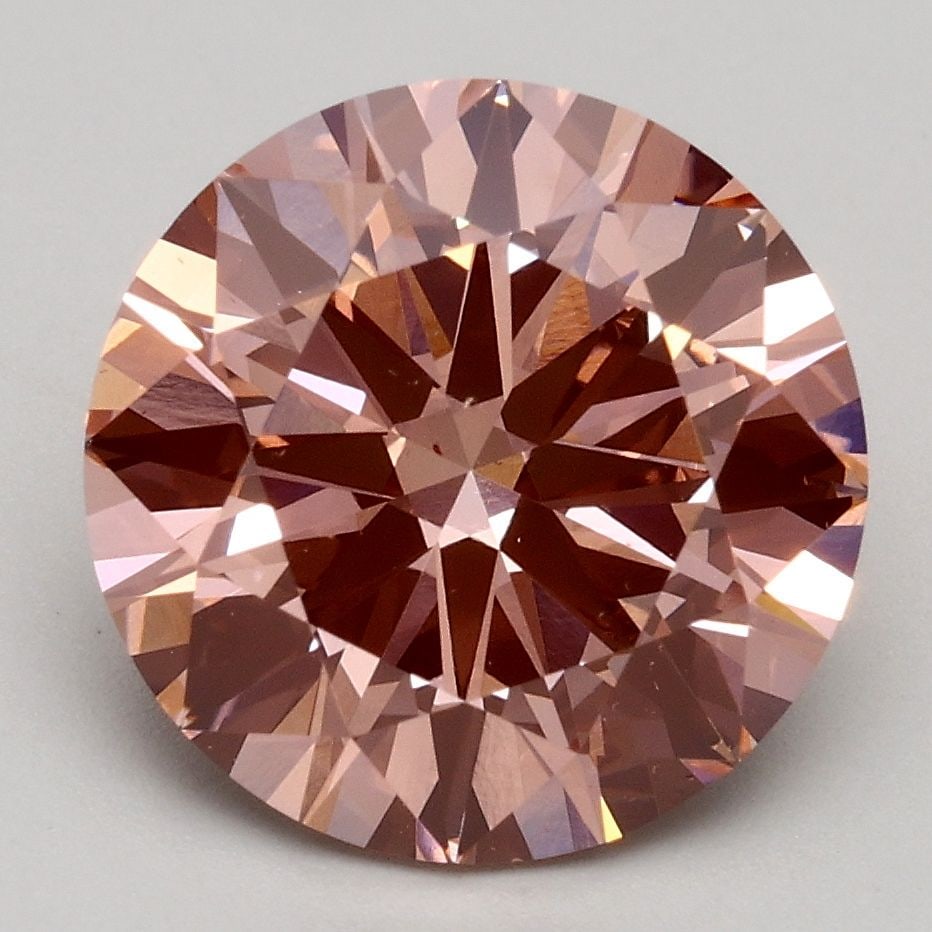 Loose Diamond - ROUND 3.03ct Fancy Intense Pink VS2: Loose Diamond - ROUND 3.03ct Fancy Intense Pink VS2 Source: This is a real non-mined Diamond that has been grown in a lab Shape: ROUND Carats: 3.03 Color: Fancy Intense Pink Certification: IGI Video: