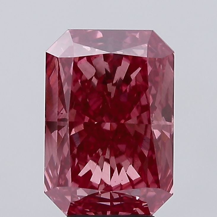 Loose Diamond - RADIANT 5.07ct Fancy Vivid Pink VS1: Loose Diamond - RADIANT 5.07ct Fancy Vivid Pink VS1 Source: This is a real non-mined Diamond that has been grown in a lab Shape: RADIANT Carats: 5.07 Color: Fancy Vivid Pink Certification: IGI Video: