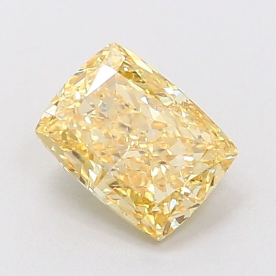 Loose Diamond - CUSHION MODIFIED 1.03ct Fancy Intense Yellow VS2: Loose Diamond - CUSHION MODIFIED 1.03ct Fancy Intense Yellow VS2 Source: This is a real non-mined Diamond that has been grown in a lab Shape: CUSHION MODIFIED Carats: 1.03 Color: Fancy Intense Yellow 