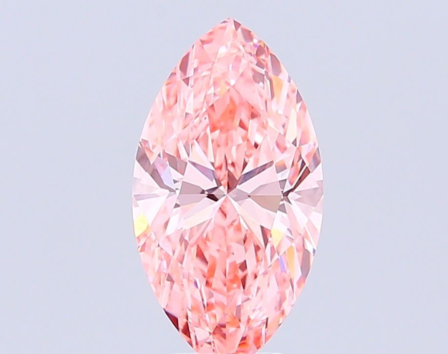 Loose Diamond - MARQUISE 7.08ct Fancy Vivid Pink VVS1: Loose Diamond - MARQUISE 7.08ct Fancy Vivid Pink VVS1 Source: This is a real non-mined Diamond that has been grown in a lab Shape: MARQUISE Carats: 7.08 Color: Fancy Vivid Pink Certification: IGI Vide