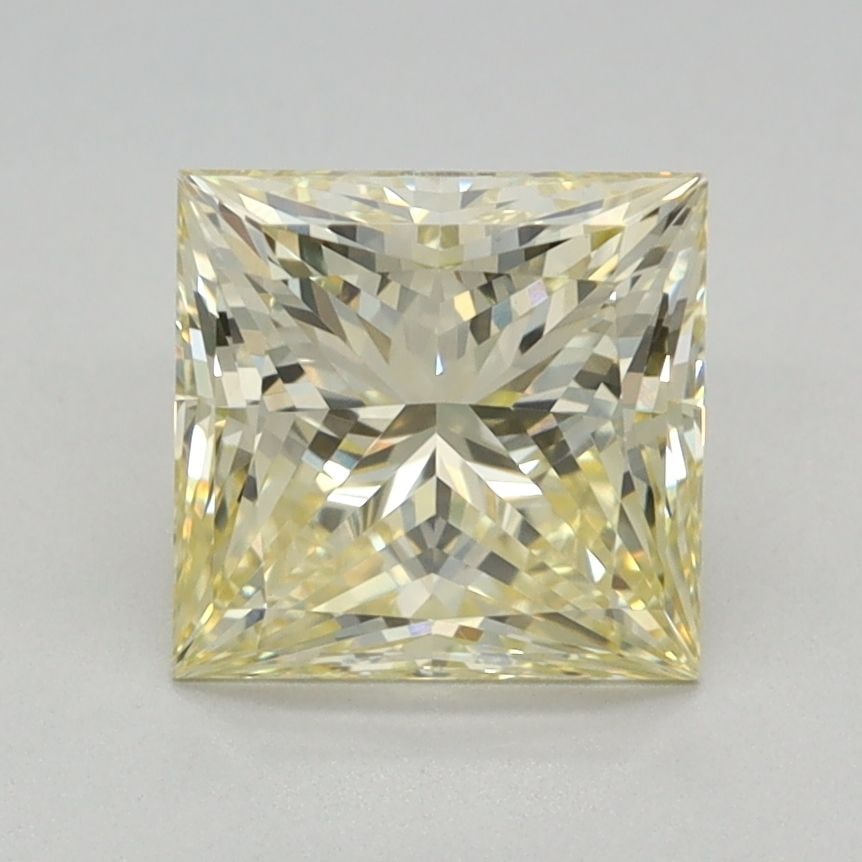 Loose Diamond - PRINCESS 1.07ct Fancy Light Yellow VVS2: Loose Diamond - PRINCESS 1.07ct Fancy Light Yellow VVS2 Source: This is a real non-mined Diamond that has been grown in a lab Shape: PRINCESS Carats: 1.07 Color: Fancy Light Yellow Certification: IGI 