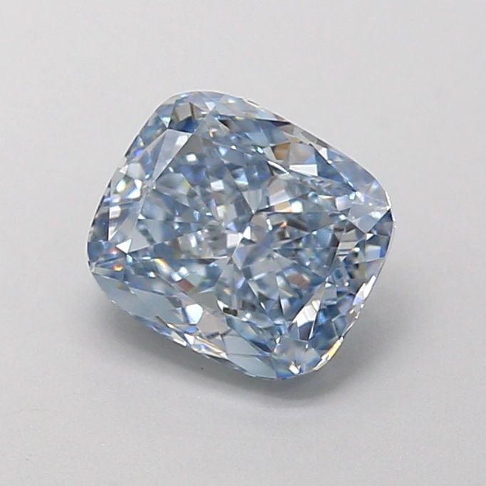 Loose Diamond - CUSHION MODIFIED 1.01ct Fancy Blue VVS2: Loose Diamond - CUSHION MODIFIED 1.01ct Fancy Blue VVS2 Source: This is a real non-mined Diamond that has been grown in a lab Shape: CUSHION MODIFIED Carats: 1.01 Color: Fancy Blue Certification: IGI 