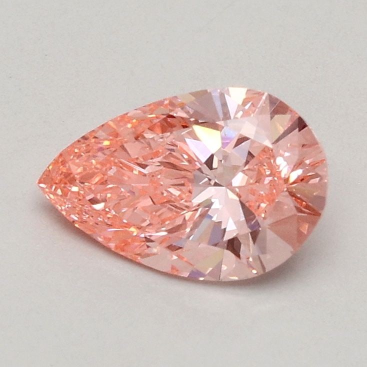 Loose Diamond - PEAR 0.55ct Fancy Vivid Pink VVS2: Loose Diamond - PEAR 0.55ct Fancy Vivid Pink VVS2 Source: This is a real non-mined Diamond that has been grown in a lab Shape: PEAR Carats: 0.55 Color: Fancy Vivid Pink Certification: IGI Video: