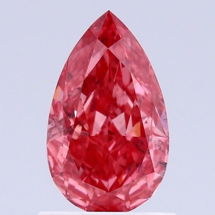 Loose Diamond - PEAR 1.01ct Fancy Vivid Red VS2: Loose Diamond - PEAR 1.01ct Fancy Vivid Red VS2 Source: This is a real non-mined Diamond that has been grown in a lab Shape: PEAR Carats: 1.01 Color: Fancy Vivid Red Certification: NONE Video: