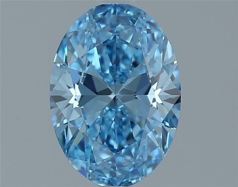 Loose Diamond - OVAL 1.01ct Fancy Vivid Blue VVS2: Loose Diamond - OVAL 1.01ct Fancy Vivid Blue VVS2 Source: This is a real non-mined Diamond that has been grown in a lab Shape: OVAL Carats: 1.01 Color: Fancy Vivid Blue Certification: IGI Video: