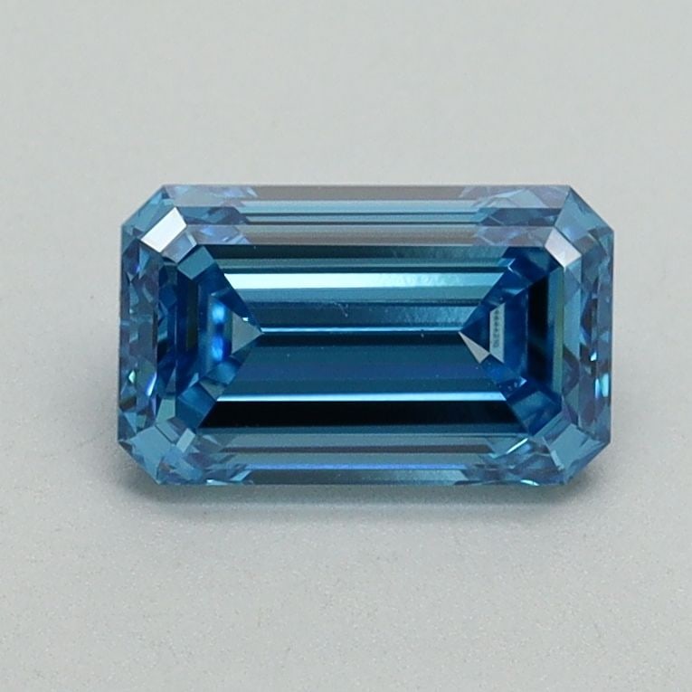 Loose Diamond - EMERALD 1.02ct Fancy Vivid Blue VS1: Loose Diamond - EMERALD 1.02ct Fancy Vivid Blue VS1 Source: This is a real non-mined Diamond that has been grown in a lab Shape: EMERALD Carats: 1.02 Color: Fancy Vivid Blue Certification: IGI Video: