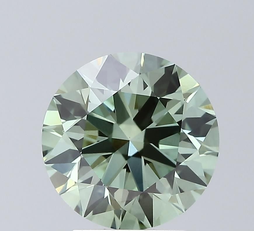 Ideal Loose Diamond - ROUND 3.01ct Fancy Vivid Green VVS2: Ideal Loose Diamond - ROUND 3.01ct Fancy Vivid Green VVS2 Source: This is a real non-mined Diamond that has been grown in a lab Shape: ROUND Carats: 3.01 Color: Fancy Vivid Green Certification: IGI Vi