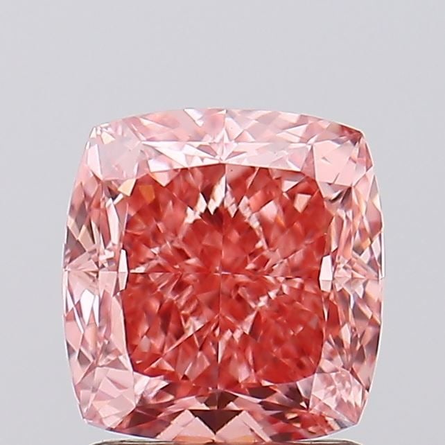 Loose Diamond - CUSHION MODIFIED 1.76ct Fancy Vivid Pink VVS2: Loose Diamond - CUSHION MODIFIED 1.76ct Fancy Vivid Pink VVS2 Source: This is a real non-mined Diamond that has been grown in a lab Shape: CUSHION MODIFIED Carats: 1.76 Color: Fancy Vivid Pink Certifi