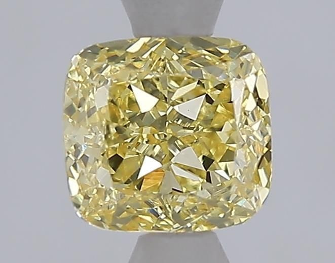 Loose Diamond - CUSHION MODIFIED 1.1ct Fancy Intense Yellow VVS2: Loose Diamond - CUSHION MODIFIED 1.1ct Fancy Intense Yellow VVS2 Source: This is a real non-mined Diamond that has been grown in a lab Shape: CUSHION MODIFIED Carats: 1.1 Color: Fancy Intense Yellow C