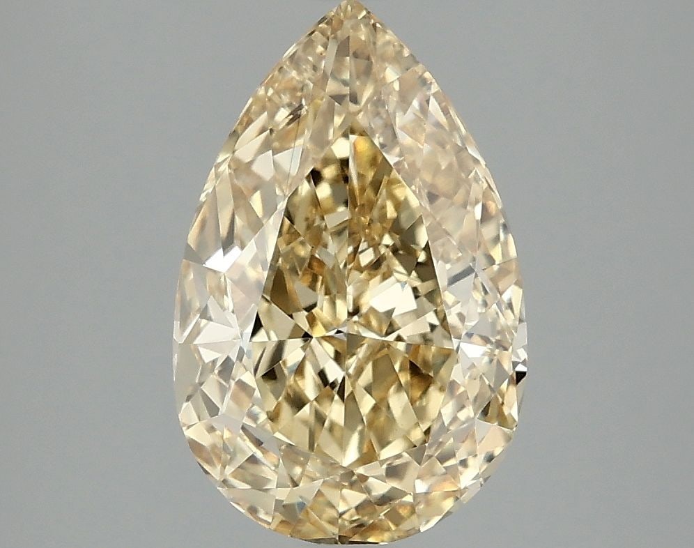 Loose Diamond - PEAR 3.08ct Fancy Vivid Yellow VS1: Loose Diamond - PEAR 3.08ct Fancy Vivid Yellow VS1 Source: This is a real non-mined Diamond that has been grown in a lab Shape: PEAR Carats: 3.08 Color: Fancy Vivid Yellow Certification: IGI Video: