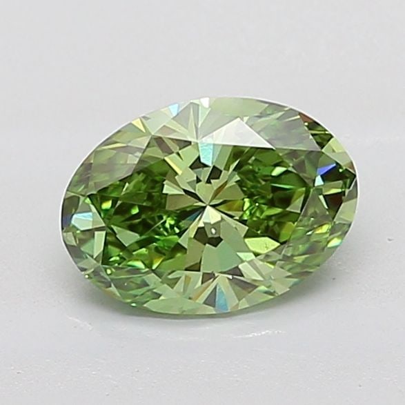 Loose Diamond - OVAL 1.5ct Fancy Vivid Green VS1: Loose Diamond - OVAL 1.5ct Fancy Vivid Green VS1 Source: This is a real non-mined Diamond that has been grown in a lab Shape: OVAL Carats: 1.5 Color: Fancy Vivid Green Certification: IGI Video:
