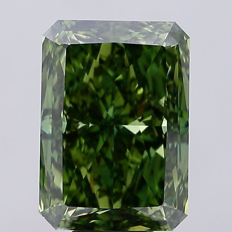 Loose Diamond - RADIANT 10.25ct Fancy Vivid Green VS2: Loose Diamond - RADIANT 10.25ct Fancy Vivid Green VS2 Source: This is a real non-mined Diamond that has been grown in a lab Shape: RADIANT Carats: 10.25 Color: Fancy Vivid Green Certification: IGI Vid