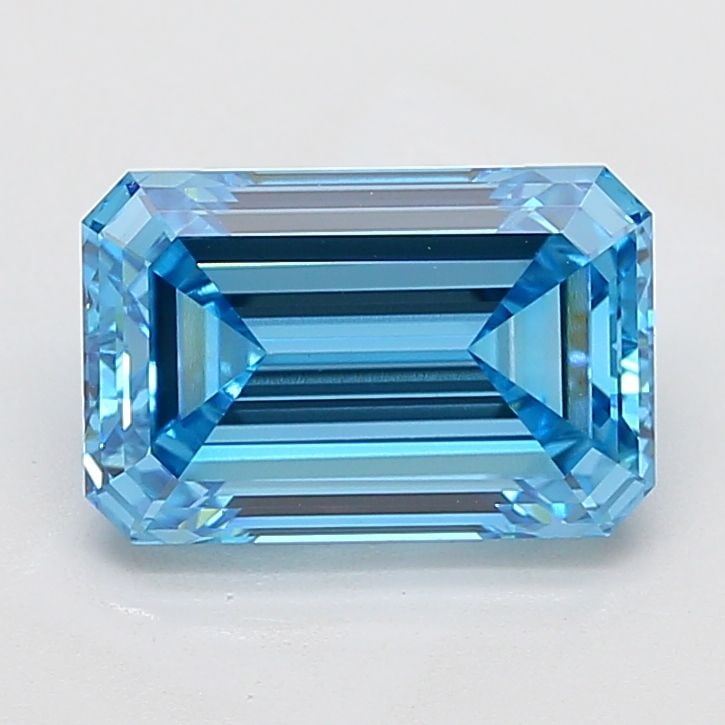 Loose Diamond - EMERALD 4.81ct Fancy Vivid Blue VS1: Loose Diamond - EMERALD 4.81ct Fancy Vivid Blue VS1 Source: This is a real non-mined Diamond that has been grown in a lab Shape: EMERALD Carats: 4.81 Color: Fancy Vivid Blue Certification: IGI Video: