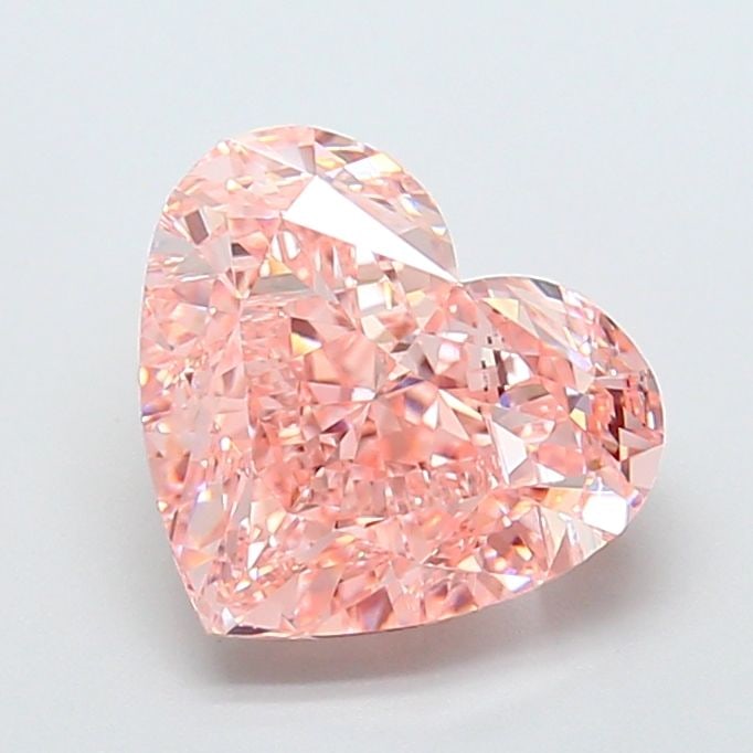 Loose Diamond - HEART 5.02ct Fancy Vivid Pink VVS2: Loose Diamond - HEART 5.02ct Fancy Vivid Pink VVS2 Source: This is a real non-mined Diamond that has been grown in a lab Shape: HEART Carats: 5.02 Color: Fancy Vivid Pink Certification: IGI Video: