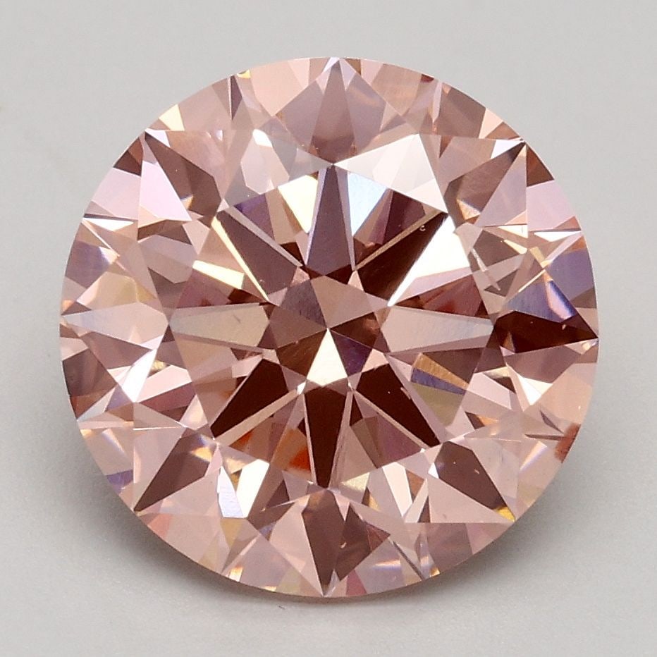 Loose Diamond - ROUND 3.01ct Fancy Intense Pink VS2: Loose Diamond - ROUND 3.01ct Fancy Intense Pink VS2 Source: This is a real non-mined Diamond that has been grown in a lab Shape: ROUND Carats: 3.01 Color: Fancy Intense Pink Certification: IGI Video:
