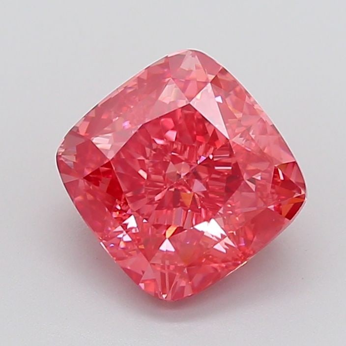 Loose Diamond - CUSHION MODIFIED 4.72ct Fancy Vivid Reddish Pink VS1: Loose Diamond - CUSHION MODIFIED 4.72ct Fancy Vivid Reddish Pink VS1 Source: This is a real non-mined Diamond that has been grown in a lab Shape: CUSHION MODIFIED Carats: 4.72 Color: Fancy Vivid Reddi