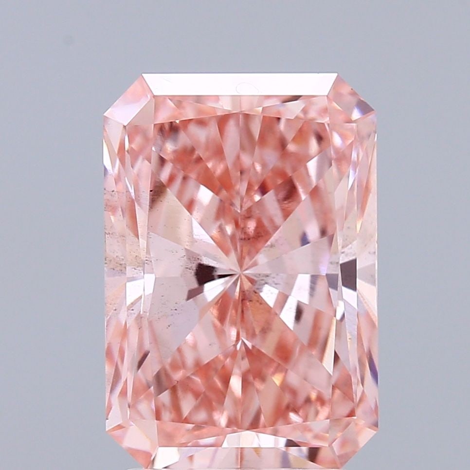 Loose Diamond - RADIANT 3.06ct Fancy Vivid Pink SI1: Loose Diamond - RADIANT 3.06ct Fancy Vivid Pink SI1 Source: This is a real non-mined Diamond that has been grown in a lab Shape: RADIANT Carats: 3.06 Color: Fancy Vivid Pink Certification: IGI Video: