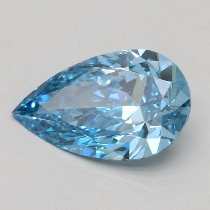 Loose Diamond - PEAR 0.55ct Fancy Vivid Blue VS1: Loose Diamond - PEAR 0.55ct Fancy Vivid Blue VS1 Source: This is a real non-mined Diamond that has been grown in a lab Shape: PEAR Carats: 0.55 Color: Fancy Vivid Blue Certification: IGI Video:
