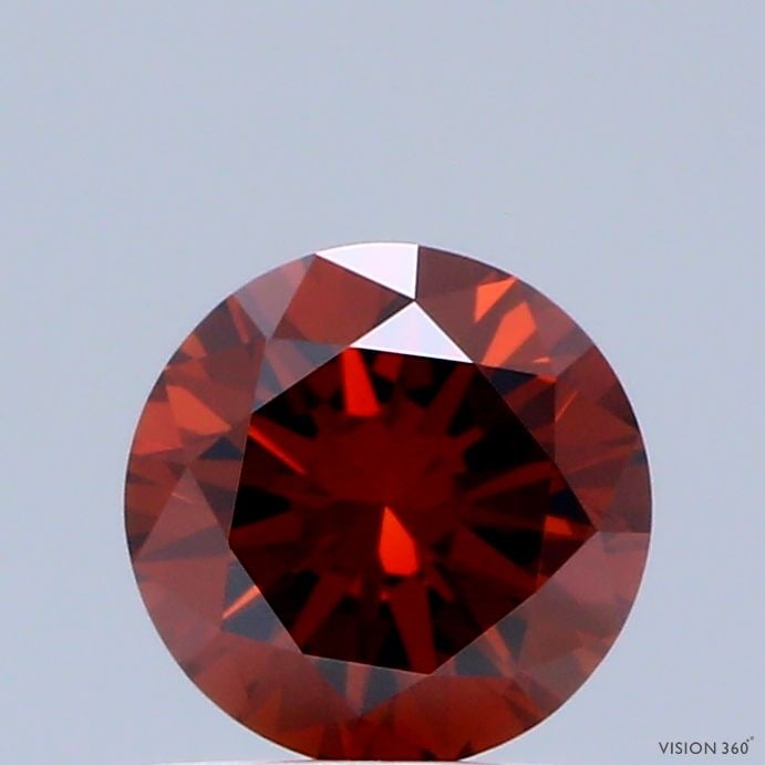 Loose Diamond - ROUND 0.67ct Fancy Deep Orange VS1: Loose Diamond - ROUND 0.67ct Fancy Deep Orange VS1 Source: This is a real non-mined Diamond that has been grown in a lab Shape: ROUND Carats: 0.67 Color: Fancy Deep Orange Certification: IGI Video: