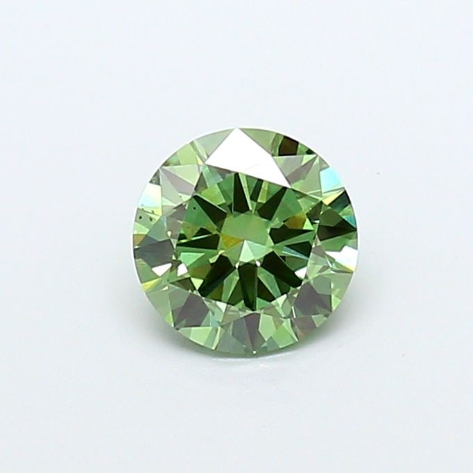 Loose Diamond - ROUND 1.02ct Fancy Vivid Green VS2: Loose Diamond - ROUND 1.02ct Fancy Vivid Green VS2 Source: This is a real non-mined Diamond that has been grown in a lab Shape: ROUND Carats: 1.02 Color: Fancy Vivid Green Certification: IGI Video: