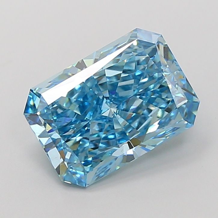 Loose Diamond - RADIANT 4.3ct Fancy Vivid Blue VS2: Loose Diamond - RADIANT 4.3ct Fancy Vivid Blue VS2 Source: This is a real non-mined Diamond that has been grown in a lab Shape: RADIANT Carats: 4.3 Color: Fancy Vivid Blue Certification: IGI Video: