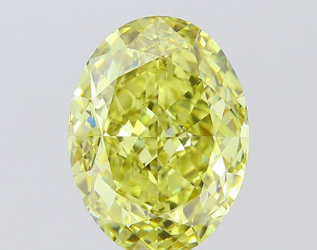 Loose Diamond - OVAL 10.05ct Fancy Intense Yellow VS1: Loose Diamond - OVAL 10.05ct Fancy Intense Yellow VS1 Source: This is a real non-mined Diamond that has been grown in a lab Shape: OVAL Carats: 10.05 Color: Fancy Intense Yellow Certification: IGI Vid
