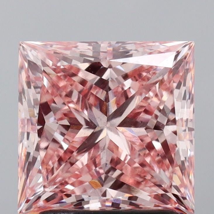 Loose Diamond - PRINCESS 2.22ct Fancy Intense Pink VS2: Loose Diamond - PRINCESS 2.22ct Fancy Intense Pink VS2 Source: This is a real non-mined Diamond that has been grown in a lab Shape: PRINCESS Carats: 2.22 Color: Fancy Intense Pink Certification: IGI V