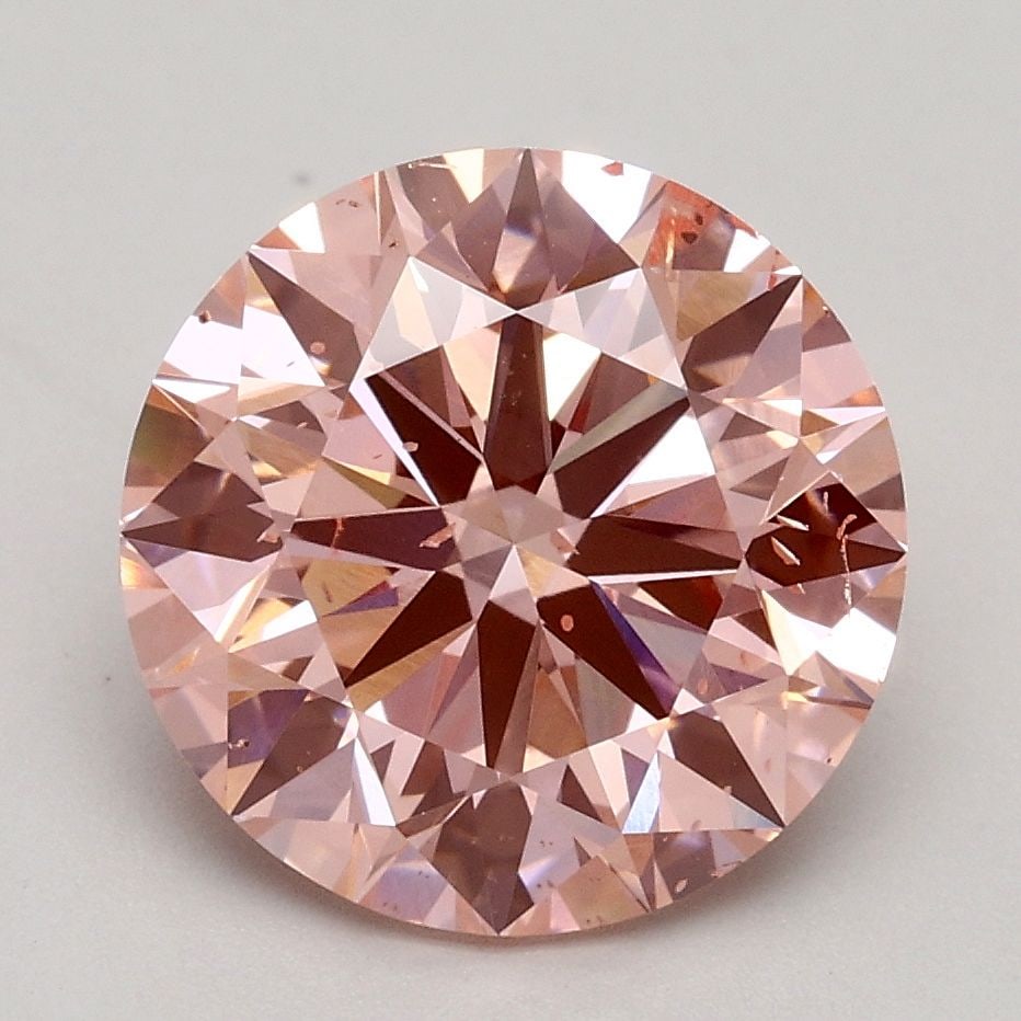 Loose Diamond - ROUND 2.51ct Fancy Intense Pink SI1: Loose Diamond - ROUND 2.51ct Fancy Intense Pink SI1 Source: This is a real non-mined Diamond that has been grown in a lab Shape: ROUND Carats: 2.51 Color: Fancy Intense Pink Certification: IGI Video: