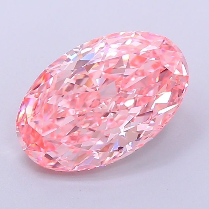 Loose Diamond - OVAL 2.79ct Fancy Vivid Pink VVS2: Loose Diamond - OVAL 2.79ct Fancy Vivid Pink VVS2 Source: This is a real non-mined Diamond that has been grown in a lab Shape: OVAL Carats: 2.79 Color: Fancy Vivid Pink Certification: IGI Video: