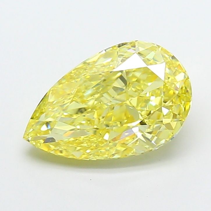 Loose Diamond - PEAR 3.01ct Fancy Intense Yellow VS2: Loose Diamond - PEAR 3.01ct Fancy Intense Yellow VS2 Source: This is a real non-mined Diamond that has been grown in a lab Shape: PEAR Carats: 3.01 Color: Fancy Intense Yellow Certification: IGI Video