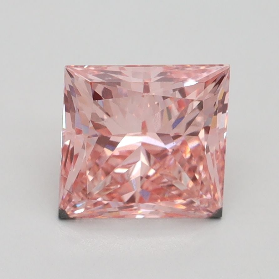 Loose Diamond - PRINCESS 2.0ct Fancy Intense Pink SI1: Loose Diamond - PRINCESS 2.0ct Fancy Intense Pink SI1 Source: This is a real non-mined Diamond that has been grown in a lab Shape: PRINCESS Carats: 2.0 Color: Fancy Intense Pink Certification: IGI Vid