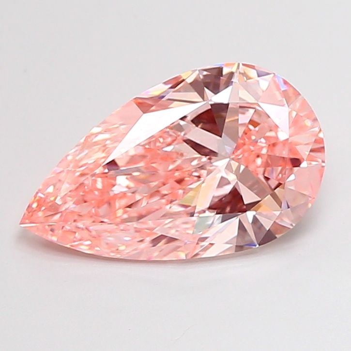 Loose Diamond - PEAR 3.51ct Fancy Vivid Pink VS1: Loose Diamond - PEAR 3.51ct Fancy Vivid Pink VS1 Source: This is a real non-mined Diamond that has been grown in a lab Shape: PEAR Carats: 3.51 Color: Fancy Vivid Pink Certification: IGI Video: