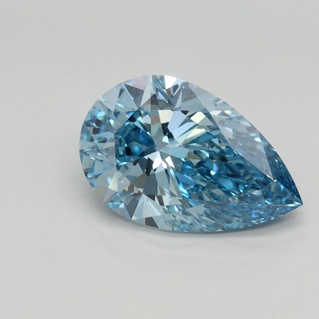 Loose Diamond - PEAR 1.21ct Fancy Vivid Blue VS1: Loose Diamond - PEAR 1.21ct Fancy Vivid Blue VS1 Source: This is a real non-mined Diamond that has been grown in a lab Shape: PEAR Carats: 1.21 Color: Fancy Vivid Blue Certification: IGI Video: