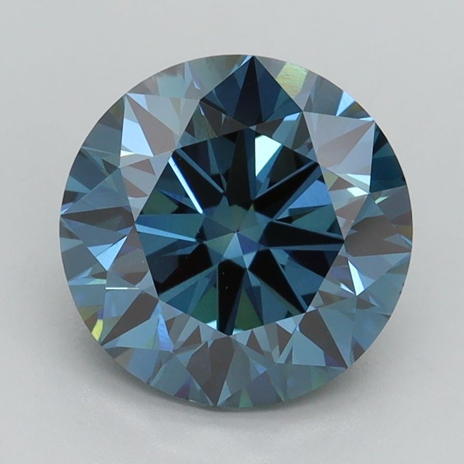 Loose Diamond - ROUND 3.0ct Fancy Vivid Blue VS2: Loose Diamond - ROUND 3.0ct Fancy Vivid Blue VS2 Source: This is a real non-mined Diamond that has been grown in a lab Shape: ROUND Carats: 3.0 Color: Fancy Vivid Blue Certification: IGI Video: