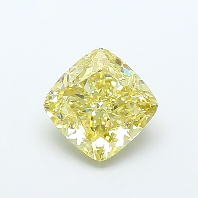 Loose Diamond - CUSHION MODIFIED 1.74ct Fancy Intense Yellow VS1: Loose Diamond - CUSHION MODIFIED 1.74ct Fancy Intense Yellow VS1 Source: This is a real non-mined Diamond that has been grown in a lab Shape: CUSHION MODIFIED Carats: 1.74 Color: Fancy Intense Yellow 