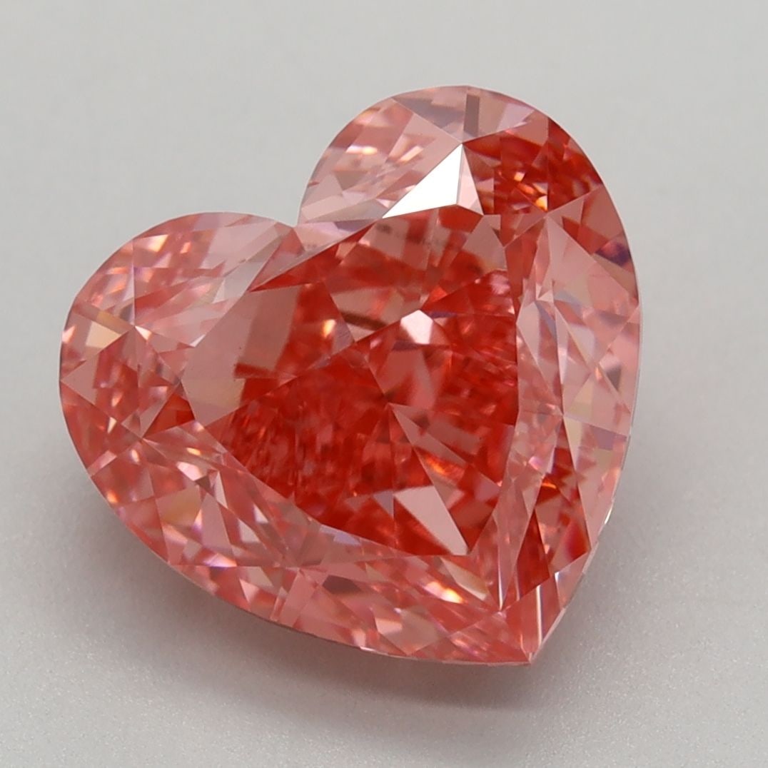 Loose Diamond - HEART 3.19ct Fancy Vivid Pink VVS2: Loose Diamond - HEART 3.19ct Fancy Vivid Pink VVS2 Source: This is a real non-mined Diamond that has been grown in a lab Shape: HEART Carats: 3.19 Color: Fancy Vivid Pink Certification: IGI Video: