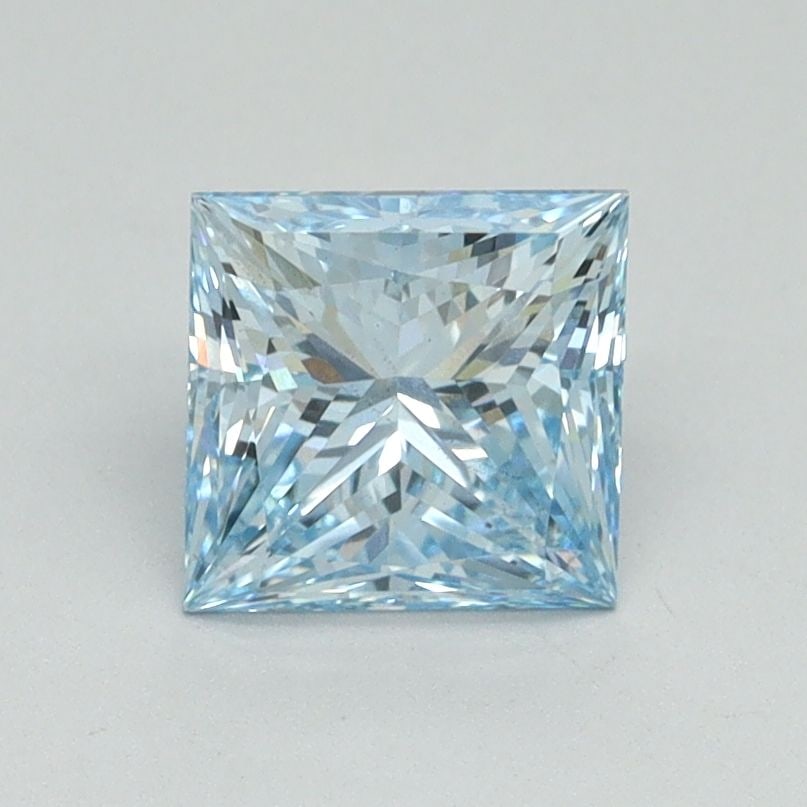 Loose Diamond - PRINCESS 1.23ct Fancy Intense Blue VS2: Loose Diamond - PRINCESS 1.23ct Fancy Intense Blue VS2 Source: This is a real non-mined Diamond that has been grown in a lab Shape: PRINCESS Carats: 1.23 Color: Fancy Intense Blue Certification: IGI V