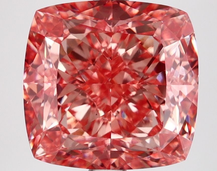 Loose Diamond - CUSHION MODIFIED 5.14ct Fancy Vivid Pink VS1: Loose Diamond - CUSHION MODIFIED 5.14ct Fancy Vivid Pink VS1 Source: This is a real non-mined Diamond that has been grown in a lab Shape: CUSHION MODIFIED Carats: 5.14 Color: Fancy Vivid Pink Certific