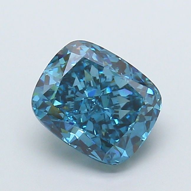 Loose Diamond - CUSHION MODIFIED 2.34ct Fancy Vivid Blue VS1: Loose Diamond - CUSHION MODIFIED 2.34ct Fancy Vivid Blue VS1 Source: This is a real non-mined Diamond that has been grown in a lab Shape: CUSHION MODIFIED Carats: 2.34 Color: Fancy Vivid Blue Certific