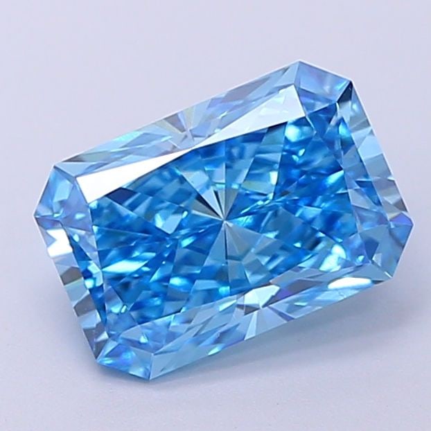 Loose Diamond - RADIANT 1.91ct Fancy Vivid Blue VS1: Loose Diamond - RADIANT 1.91ct Fancy Vivid Blue VS1 Source: This is a real non-mined Diamond that has been grown in a lab Shape: RADIANT Carats: 1.91 Color: Fancy Vivid Blue Certification: IGI Video: